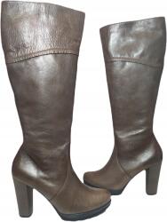 Arka Bioeco bőr csizma BI2303 sarok barna méret40 (BI2302)