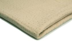 Orient Fashion Pamut Muszlin nr3 Világos Bézs arany pöttyökkel 1/2Mb (Muślin_Złote_Kropki Nr_3_Jasny_beż 0,5)