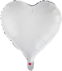 Martom Léggömb Szív fehér Fólia Szív Hélium Valentin Nap Eljegyzés Esküvő
