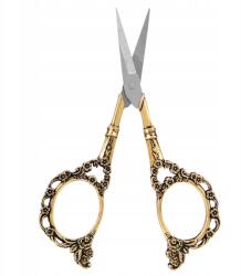  Hímző Olló Vintage Arany Flower Pattern 11CM Arany (GY01331-03)