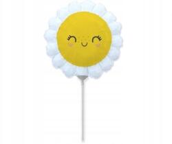 Flexmetal 14 hüvelykes mosolygós százszorszép fólia lufi 1 db, születésnapra