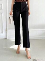 Shein KC12218 Shein Elegáns Nadrág Fekete Magas Derekú (50) S