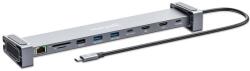 Manhattan Docking Station Manhattan 10-in-1 190398, Gray (190398)