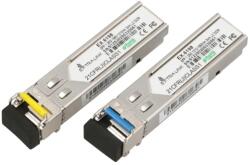 Extralink Transceiver Extralink SFP 1.25GB EX. 6198, TX 1310 / RX 1550 nm, Single-Mode, 3 km, LC, 2 bucati (EX.6198) - flax