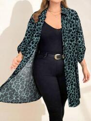 Shein WC23122 Shein Hosszú Állatmintás Pöttyös Ing (50) 52