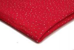 Orient Fashion Muszlin Pamut ezüst pöttyös nr29 Piros 1/2Mb (Muślin_Srebrne_Kropki Nr_29_Czerwony 0,5)