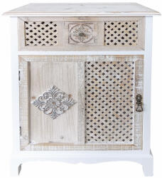 AdTrend Comoda lemn alb maro 53 x 32 x 79 cm (101071) Comoda