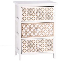 AdTrend Comoda lemn alb maro 40 x 29 x 58 cm (101859) Comoda