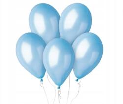 Ge. Ma. R GM120 Metálfényű Lufik 13 hüvelyk - Égkék, 50 db, Partira