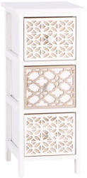 AdTrend Comoda lemn alb maro 26 x 32 x 62 cm (101855) Comoda