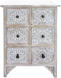 AdTrend Comoda lemn alb maro 51 x 30 x 70, 5 cm (101066) Comoda