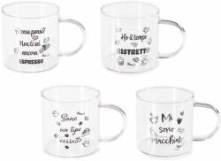 Decorer Set 4 cani sticla Ø 7 cm x 7 H, 200 ml (A80.21.12)