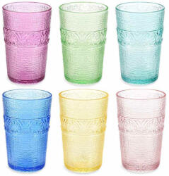 Decorer Set 6 pahare sticla Ø 8 cm x 12, 5 H, 350 ml (A80.20.65) Pahar