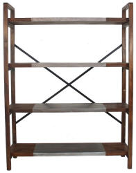 AdTrend Raft pardoseala lemn fier 121 x 40, 5 x 160 cm (119030) Raft