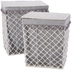 AdTrend Set 2 cosuri rufe gri 40 x 30 x 46, 45 x 35 x 51 cm (116390)