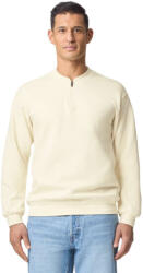 Gildan GISF008 SOFTSTYLE MIDWEIGHT FELNŐTT POLÁR 1/4 CIPZÁROS PULÓVER (gisf008owh-xl)