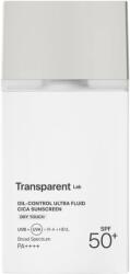 Transparent Lab Serum pentru ten gras cu filtre chimice si minerale SPF50+ Oil Control Ultra Fluid Cica, 100ml, Transparent Lab
