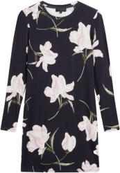 Ted Baker Rochie Baafnee Printed Long Sleeve Fitted Mini 282676 navy