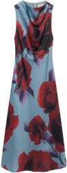 Ted Baker Rochie Harrlia Printed Draped Neck Midi 282436 lt-blue (282436 lt-blue)