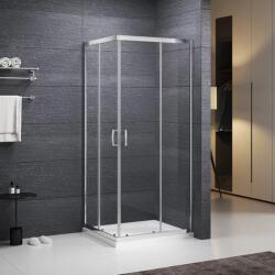 Roltechnik Cabina de dus patrata Roth Sundis cu usi glisante 90x90 cm crom-transparent (N0779) - brico