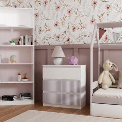 GreenSite MIX M3 ARTEO komód, 70x75x40 cm, fehér-rózsaszín