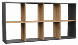 GreenSite MIX Malax 2x4 polc, antracit-tölgy