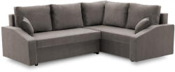 Greensite Grande Plus sarokkanapé, jobboldali, szövet anyag, szürke - primbutor