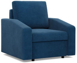 Greensite Zeus fotel, döntött kartámasz, kordbársony, bonell töltet, kék - primbutor