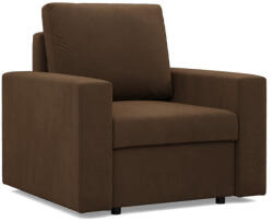Greensite Zeus fotel, egyenes kartámasz, szövet anyag, hab töltet, barna - primbutor