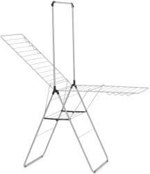 Brabantia HangOn Drying Rack beltéri ruhaszárító, 25m, felhajtható vállfa tartórúddal, 8db kampó, 12+10kg, acél, metál szürke (403545) Ruhaszárító