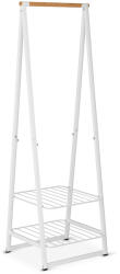 Brabantia Linn kis polcos ruhatartó állvány, 60, 6x190x57cm, 2db állítható magasságú rácsos polc, bambusz rúd, acél váz, fehér (118227)
