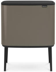 Brabantia Bo Touch Bin nyomófedeles hulladékgyűjtő, 36L, acél, platinaszürke (315787)