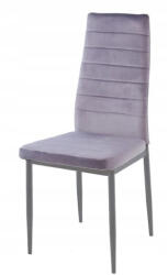 WM-Meble Coleta Nova bársony szék Szürke (chair Bergamo VELVET SC 692 grey)