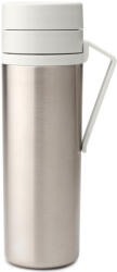 Brabantia Insulated Flask termosz fogantyúval hideg és forró italokhoz, 500ml, rozsdamentes / világosszürke (228667)
