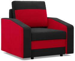 Greensite Hewlet fotel, szövet anyag, hab töltet, fekete - piros