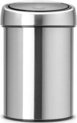 Brabantia Touch Bin nyomófedeles szemetes, 3L, rozsdamentes, selyem (363986)