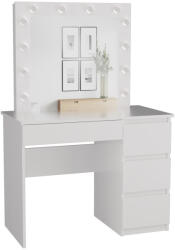 Greensite Marina fésülködő asztal (3 jobb alsó fiókokkal), 98x76x51 cm, fehér