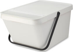 Brabantia Sort & Go Stackable Waste Bin halmozható hulladékgyűjtő felnyitható fedővel, 20L, világosszürke (277702)