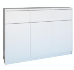 GreenSite 3D3S komód, fehér