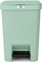 Brabantia StepUp pedálos szemetes lecsapódásgátló fedővel, 25L, 91% újrahasznosított műanyag, jáde zöld (800283)