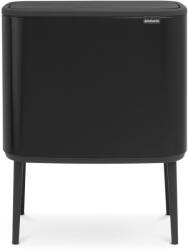 Brabantia Bo Touch Bin nyomófedeles hulladékgyűjtő, 36L, acél, matt fekete (315824)
