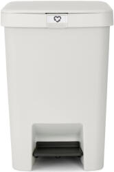 Brabantia StepUp pedálos szemetes lecsapódásgátló fedővel, 25L, 91% újrahasznosított műanyag, világosszürke (800207)