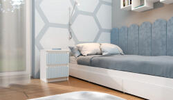 GreenSite MIX M2 ARTEO éjjeliszekrény, 30x40x30 cm, fehér-kék - primbutor