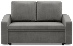 GreenSite Zeus kanapé, bársony, hab töltet, döntött kartámasz, világosszürke