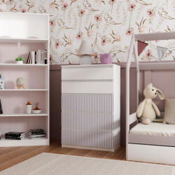 GreenSite MIX M5 ARTEO komód 109, 70x109.5x40 cm, fehér-rózsaszín