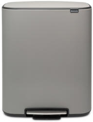 Brabantia Bo Pedal Bin pedálos szemetes, 60L, acél, betonszürke (211348)