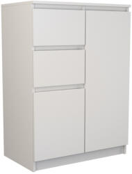 GreenSite 2D2S fiókos szekrény, fehér