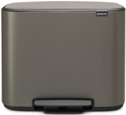 Brabantia Bo Pedal Bin pedálos szelektív kuka, 11+23L, acél, platinaszürke (121203)