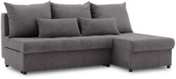 Greensite Venezia sarokkanapé, kordbársony, univerzális oldal, bonell töltet, szürke - primbutor