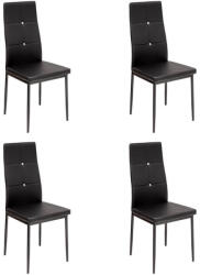  Elvira szék Fekete 4 db N